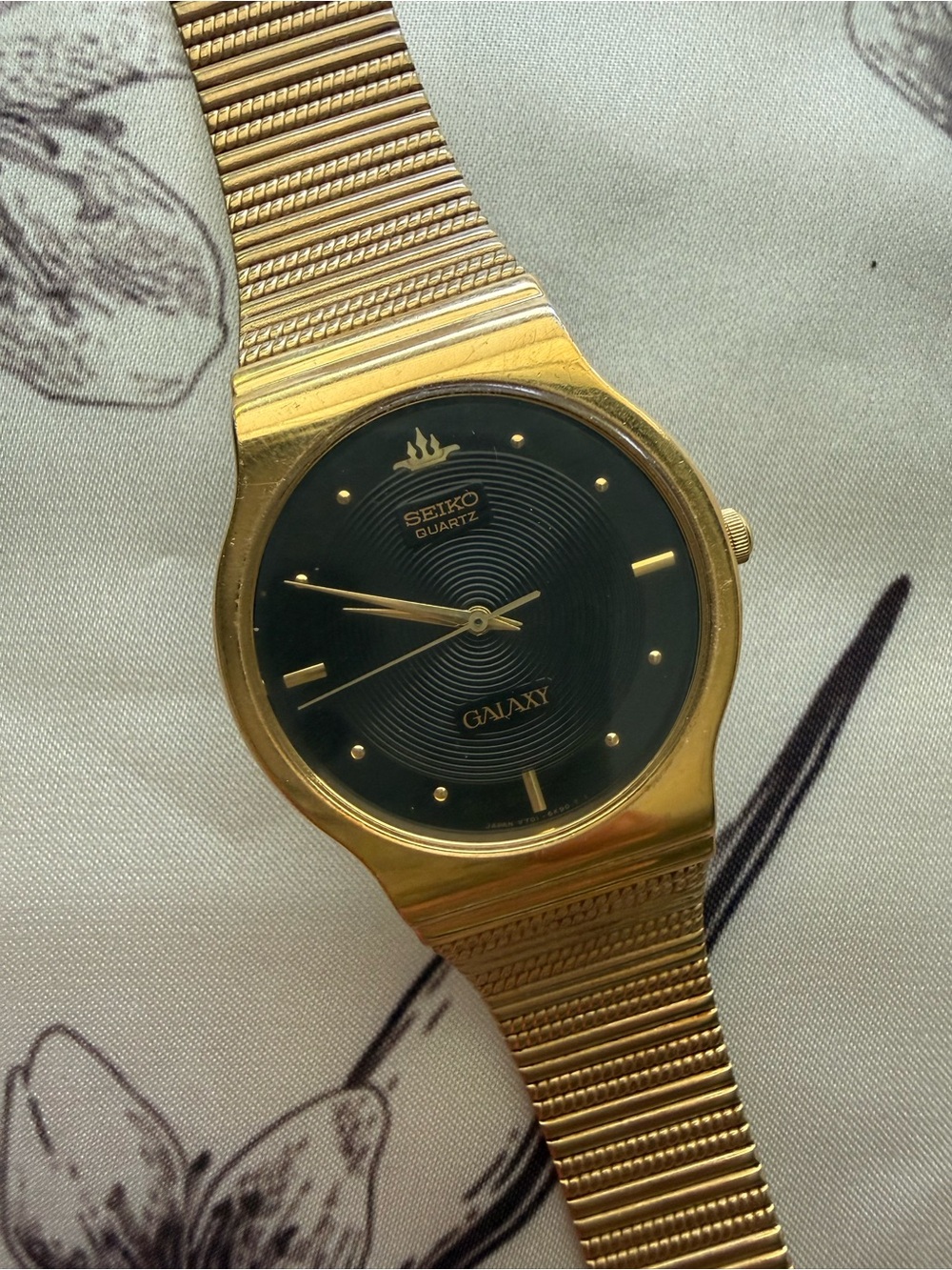 RARE Vintage 1990s JDM Seiko Galaxy DISCO Dial V701-8K20 Quartz Watch